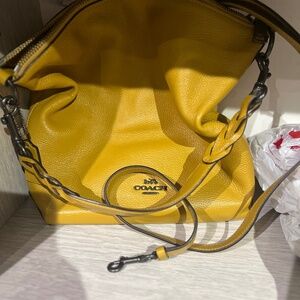Coach yellow purse